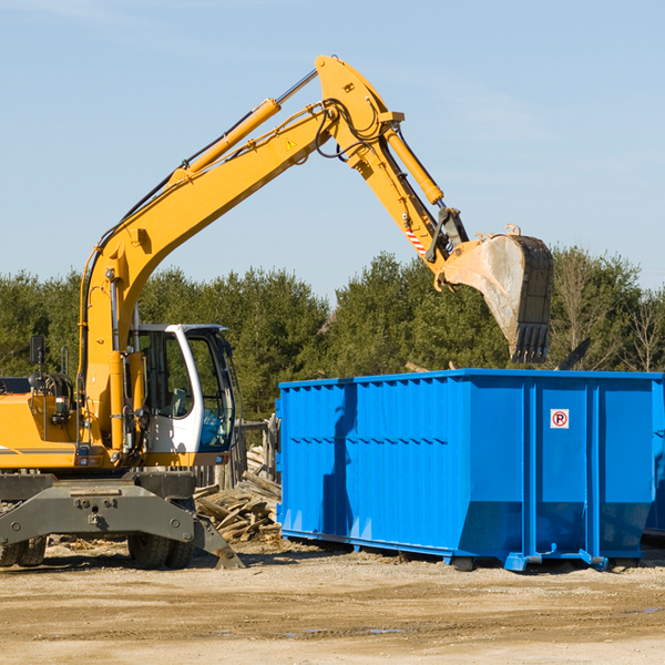 are there any restrictions on where a residential dumpster can be placed in Fort Worth TX